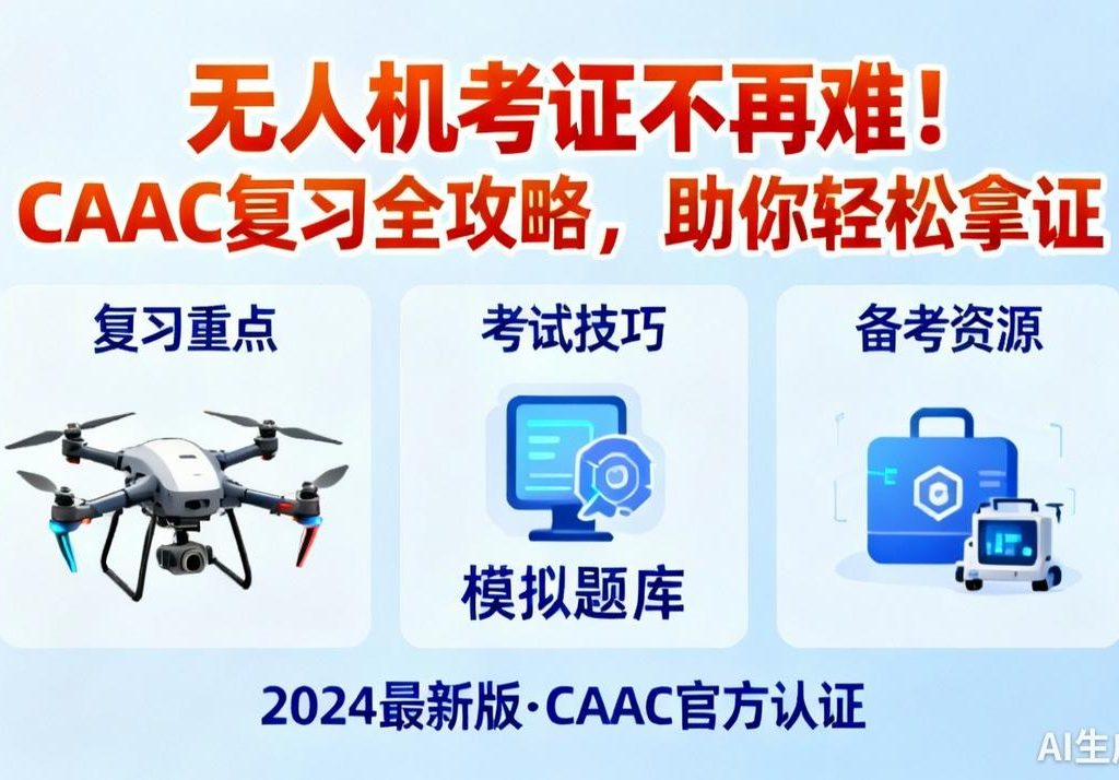 无人机考证不再难！CAAC复习全攻略，助你轻松拿证