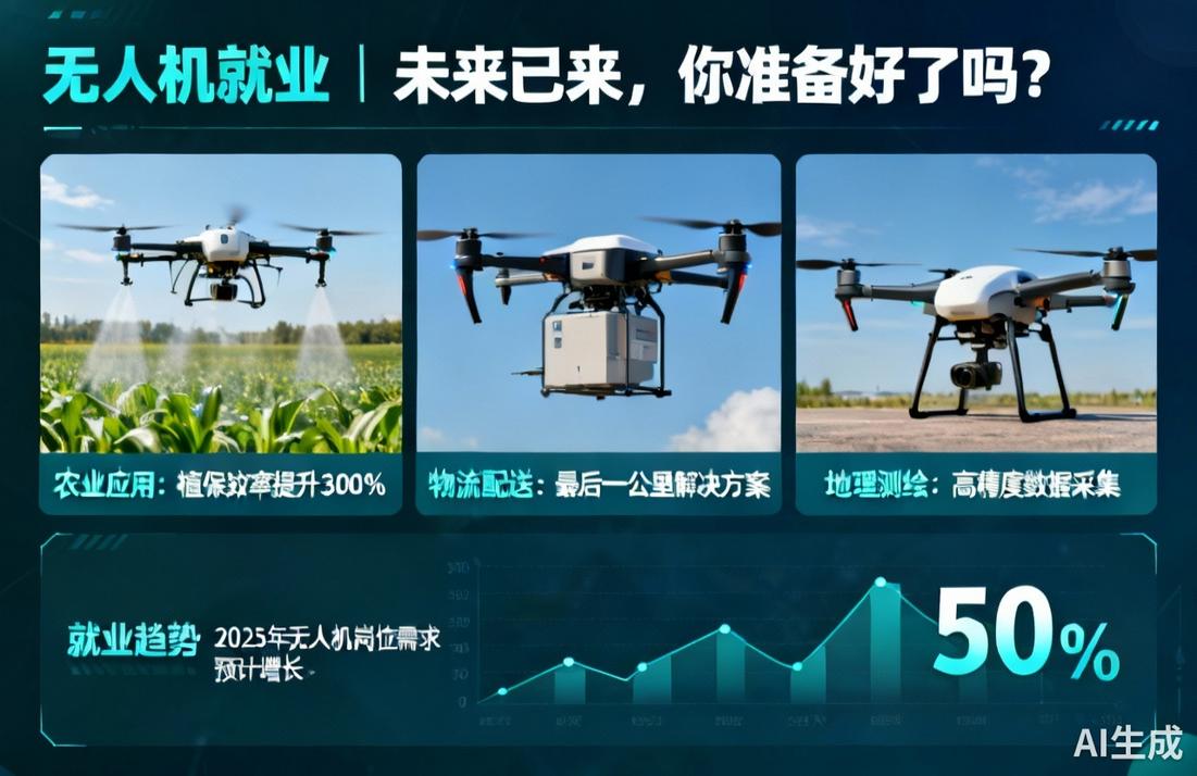无人机就业|未来已来，你准备好了吗？