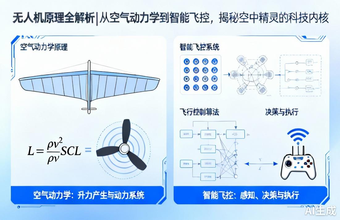 无人机原理全解析|从空气动力学到智能飞控，揭秘空中精灵的科技内核