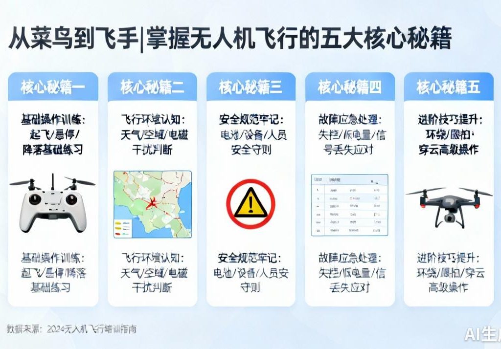 从菜鸟到飞手|掌握无人机飞行的五大核心秘籍