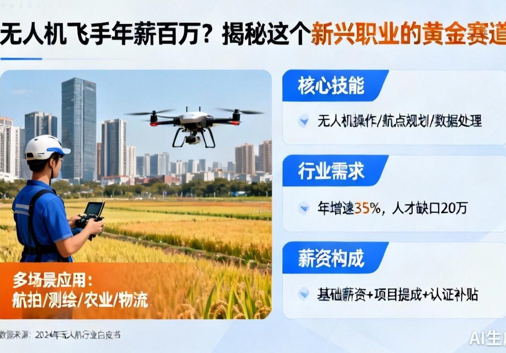 无人机飞手年薪百万？揭秘新兴职业黄金赛道