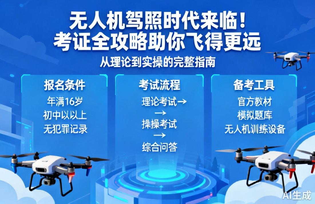 无人机驾照考证指南|轻松拿证飞更远