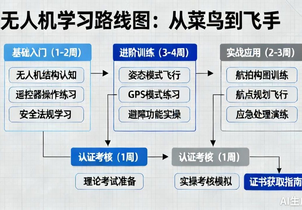 无人机学习要多久?新手到飞手超详细路线图