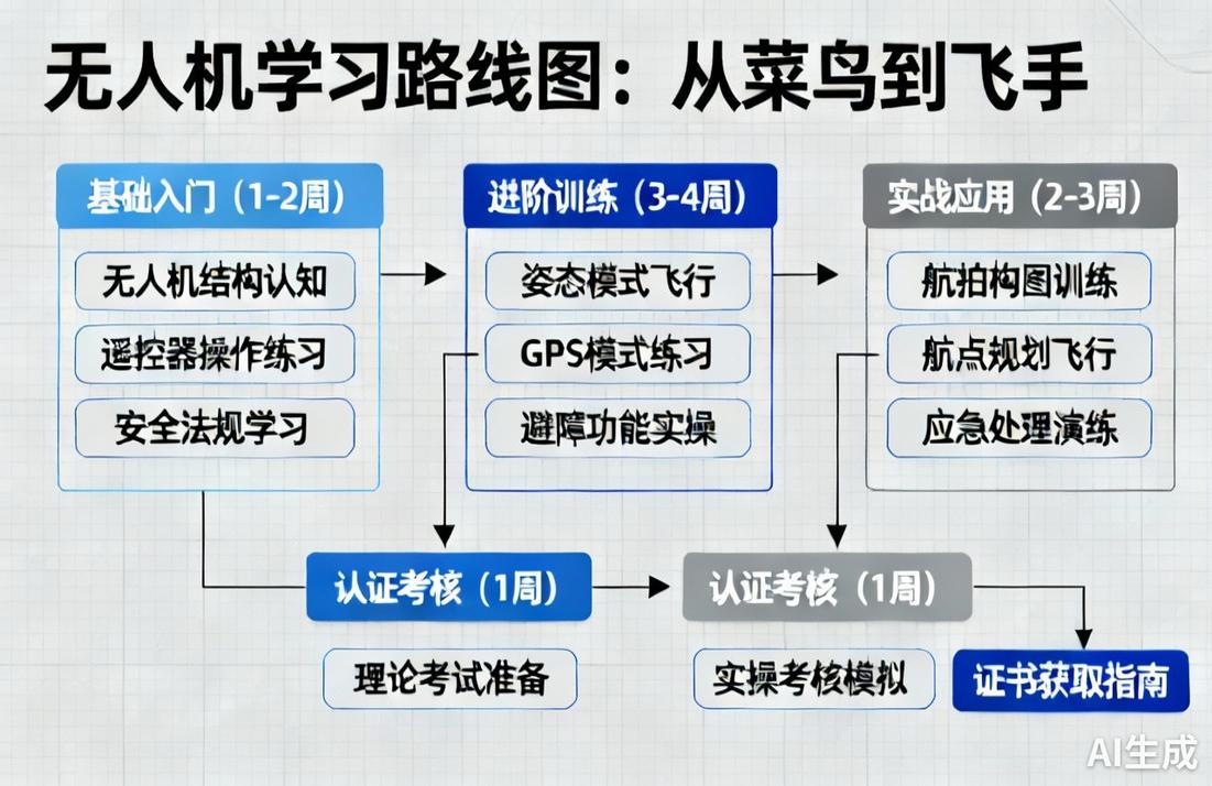 无人机学习要多久？新手到飞手超详细路线图