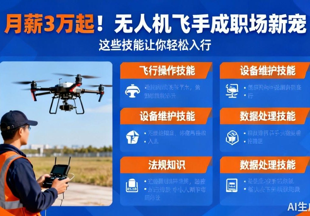 无人机飞手月薪3万起,入行技能全解析