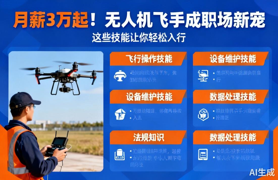 无人机飞手月薪3万起，入行技能全解析