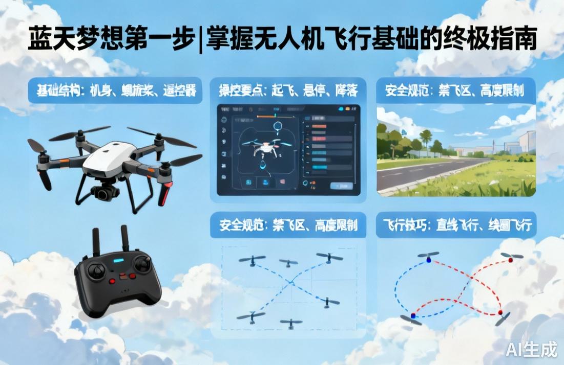 无人机飞行入门指南|从零基础到蓝天梦想