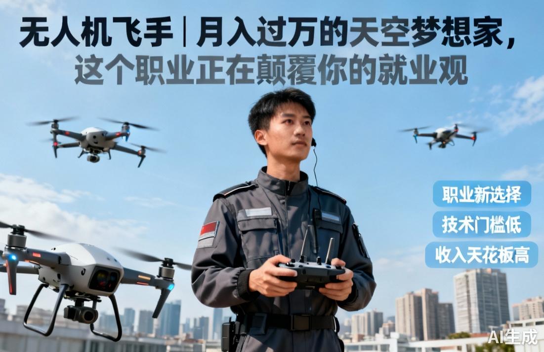 无人机飞手月入过万，颠覆你的就业观