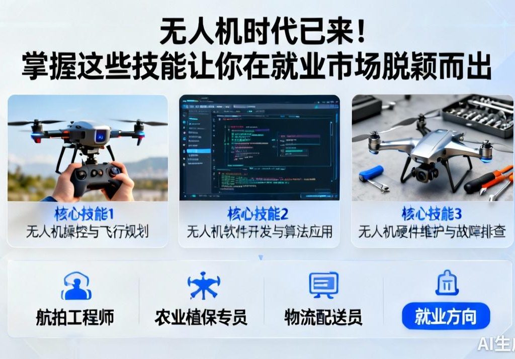 无人机就业指南|掌握技能抢占职场先机