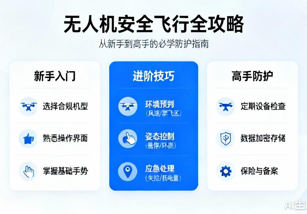 无人机安全飞行指南|新手到高手必学防护技巧