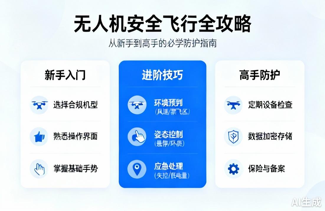 无人机安全飞行指南|新手到高手必学防护技巧
