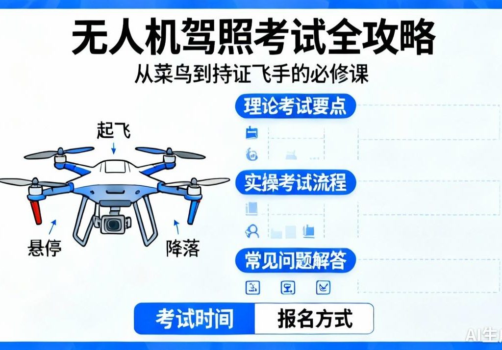 无人机驾照考试全攻略|从菜鸟到持证飞手的必修课