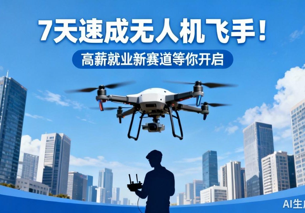无人机飞手7天速成,高薪就业新赛道