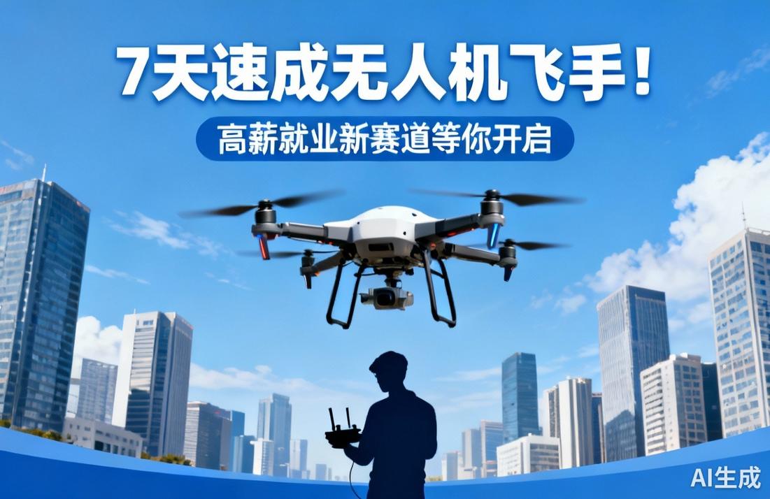 无人机飞手7天速成，高薪就业新赛道