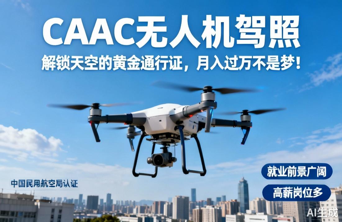 无人机驾照月入过万？解锁天空黄金通行证