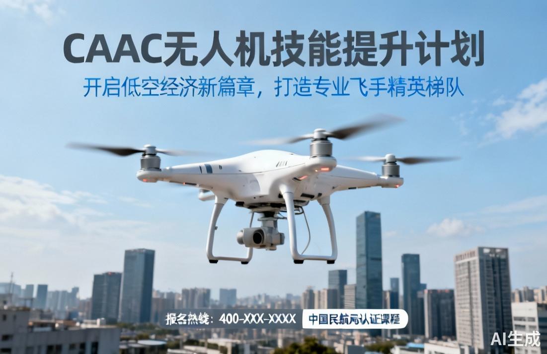CAAC无人机技能提升计划|开启低空经济新篇章，打造专业飞手精英梯队