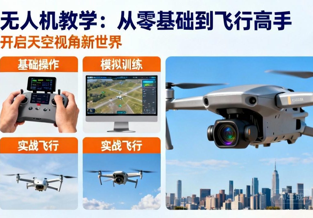 无人机教学|零基础到飞行高手，开启天空新视角