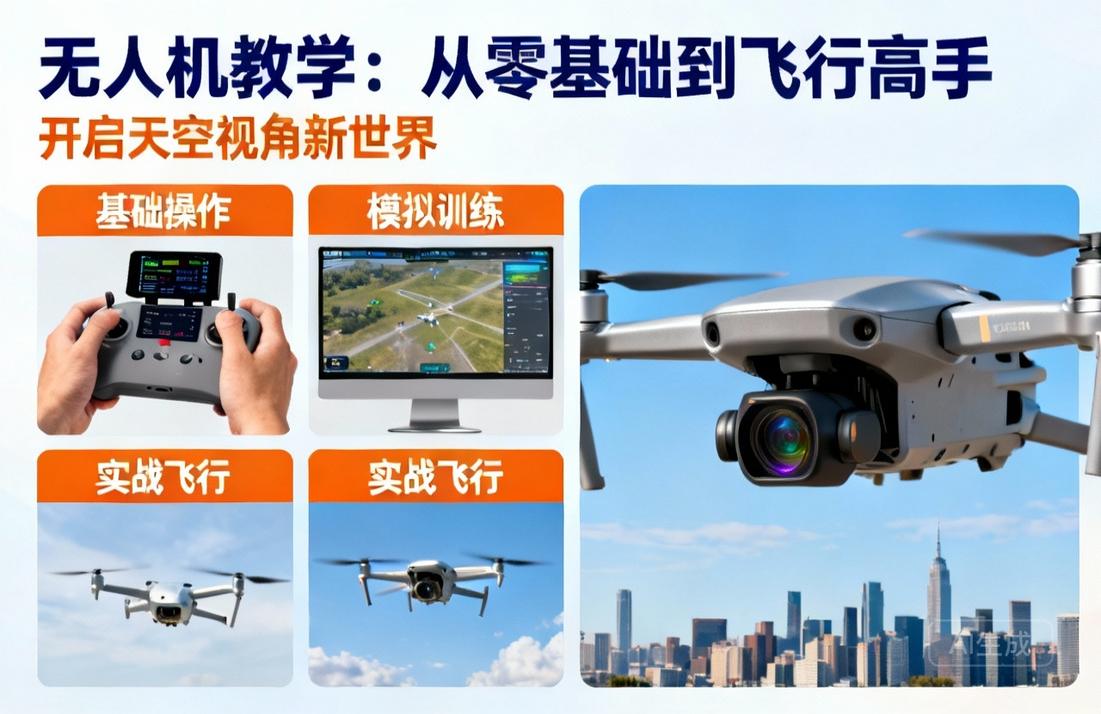 无人机教学|零基础到飞行高手，开启天空新视角