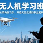 无人机学习班|从菜鸟到飞手，开启天空之城的职业密码