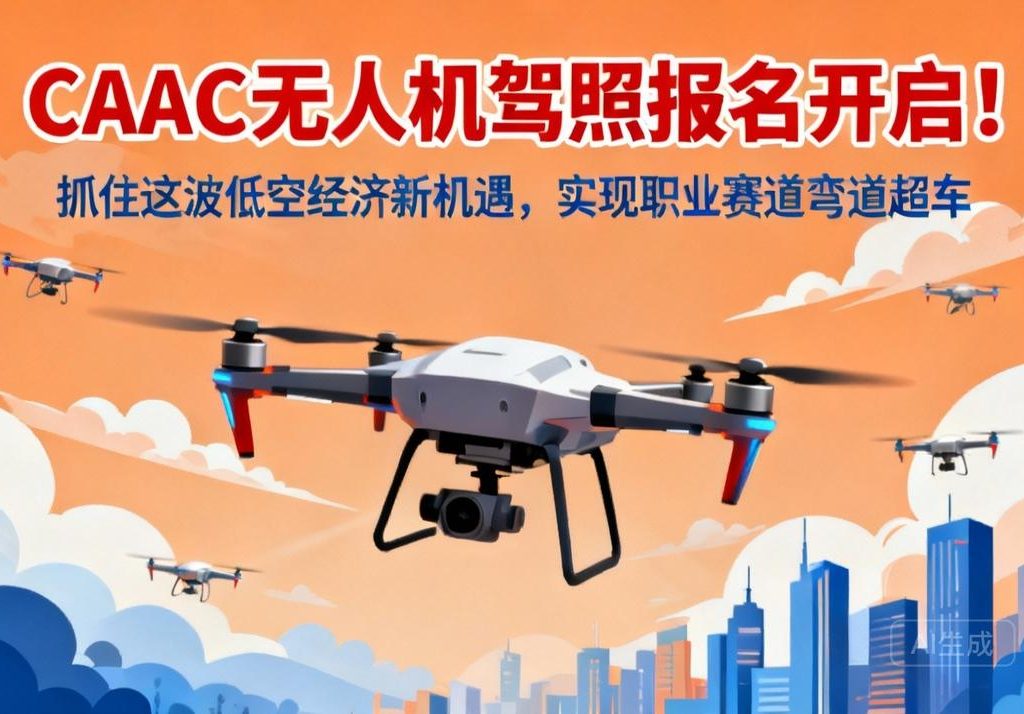 CAAC无人机驾照报名开启，抓住低空经济新机遇