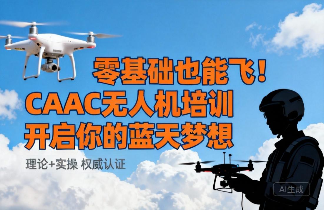 CAAC无人机培训|零基础入门，开启蓝天梦想