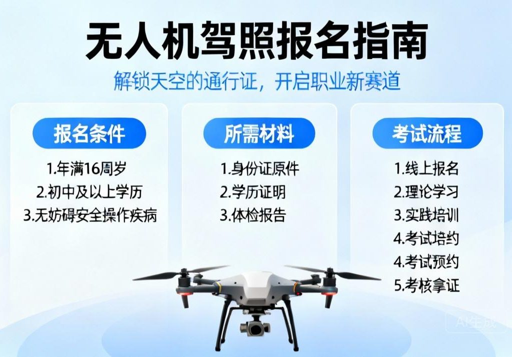 无人机驾照报考指南|开启职业新赛道