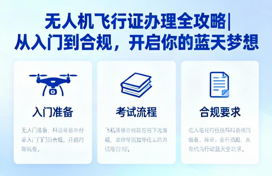无人机飞行证办理全攻略|从入门到合规，开启你的蓝天梦想