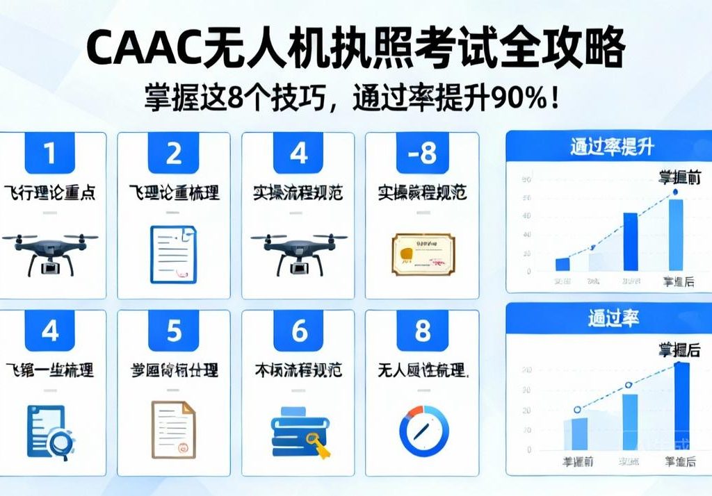 CAAC无人机执照考试技巧|8招提升90%通过率