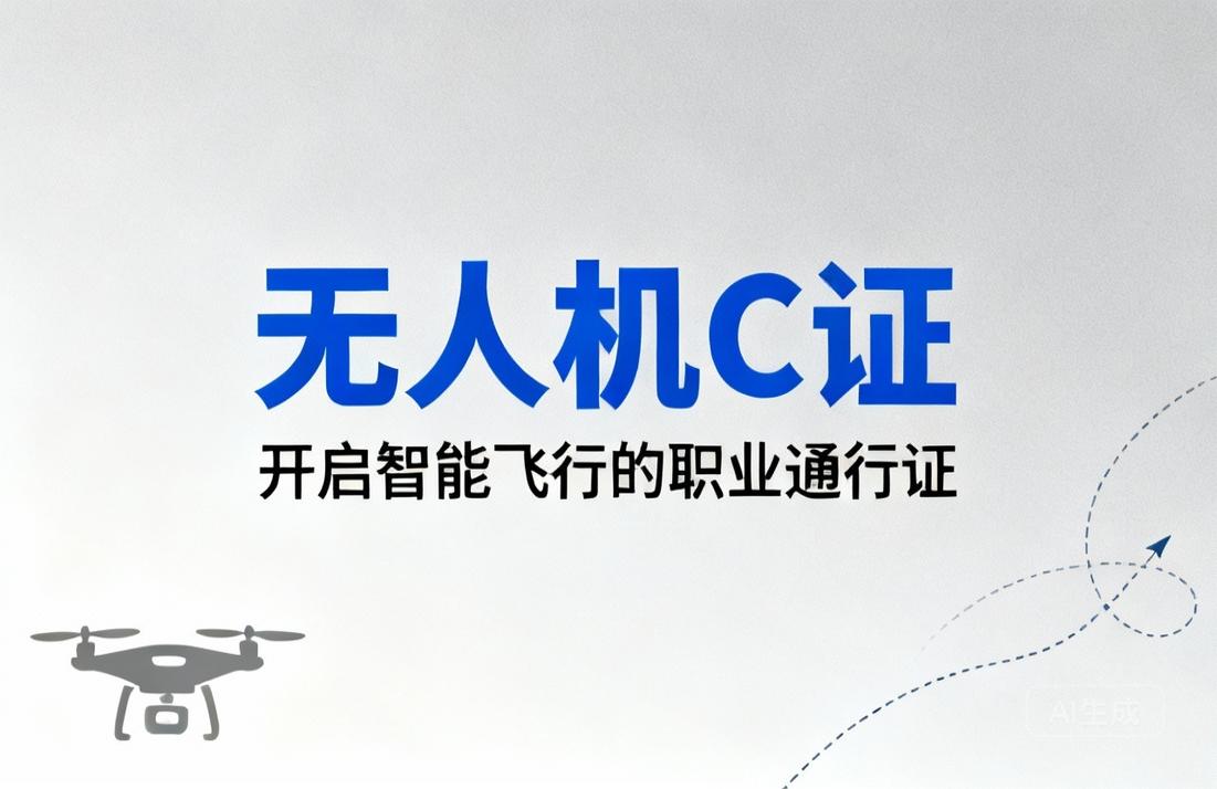 无人机C证|智能飞行职业通行证指南