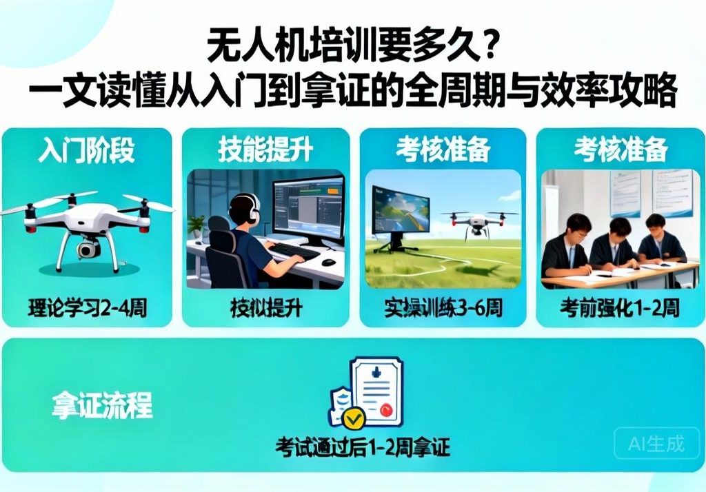 无人机培训要多久？拿证全周期与效率攻略