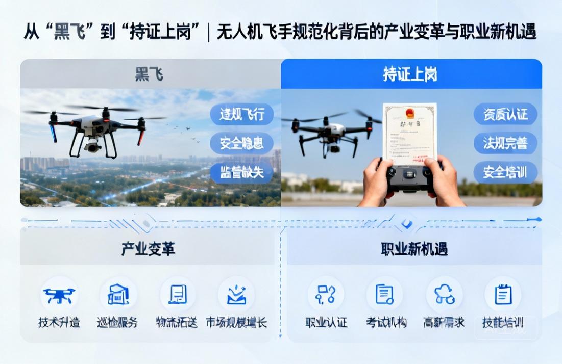从“黑飞”到“持证上岗”|无人机飞手规范化背后的产业变革与职业新机遇