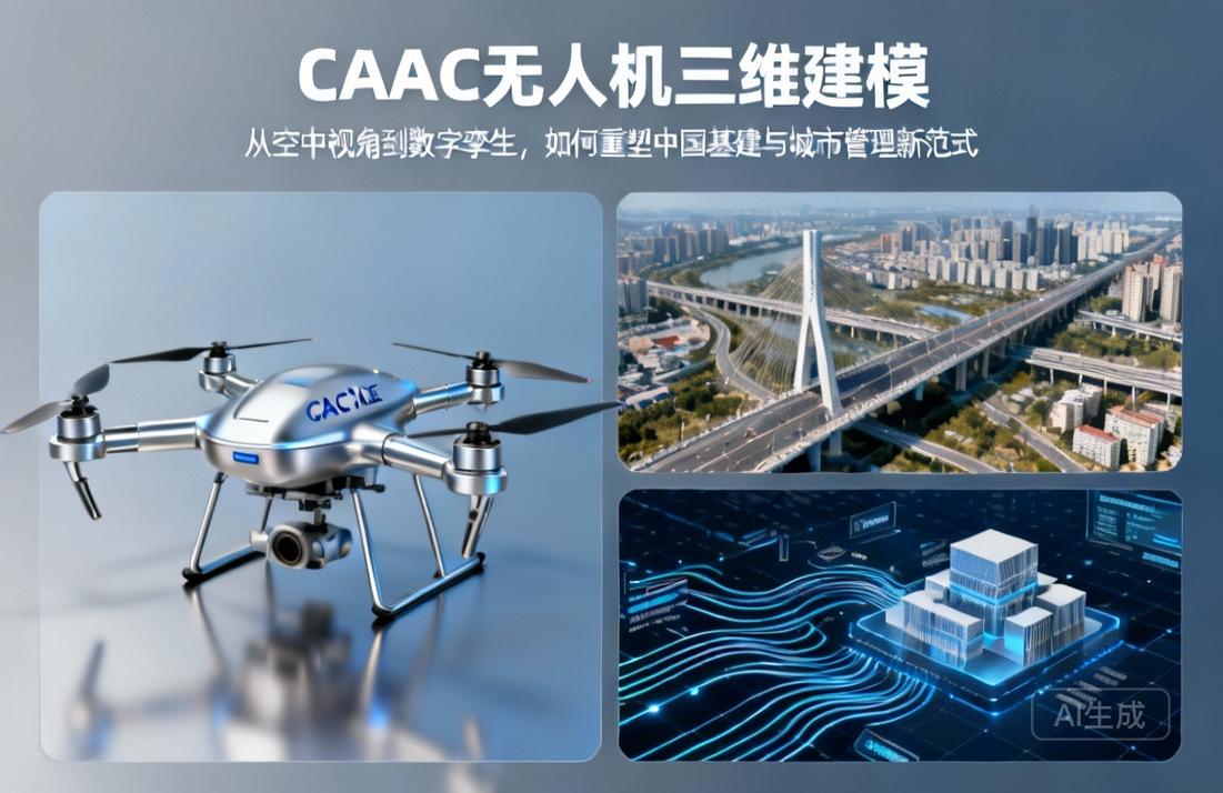 CAAC无人机三维建模|从空中视角到数字孪生，如何重塑中国基建与城市管理新范式