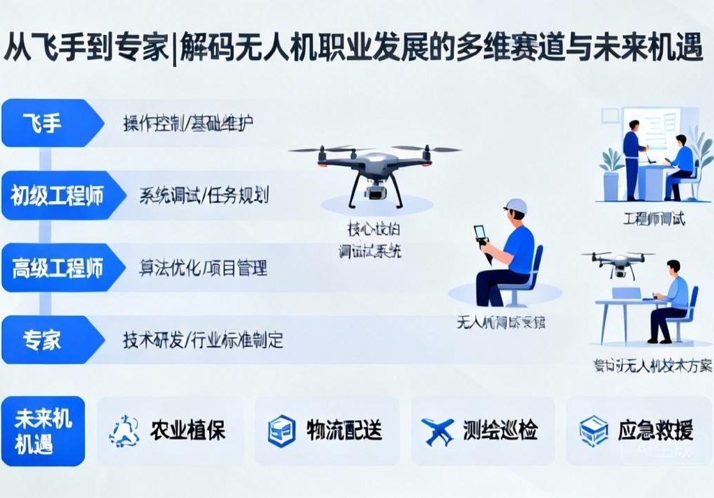 从飞手到专家|解码无人机职业发展的多维赛道与未来机遇