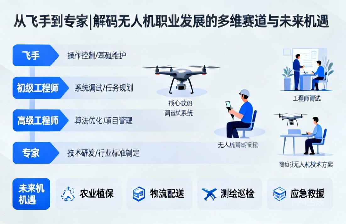 从飞手到专家|解码无人机职业发展的多维赛道与未来机遇