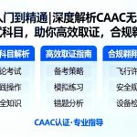 从入门到精通|深度解析CAAC无人机考试科目，助你高效取证，合规翱翔