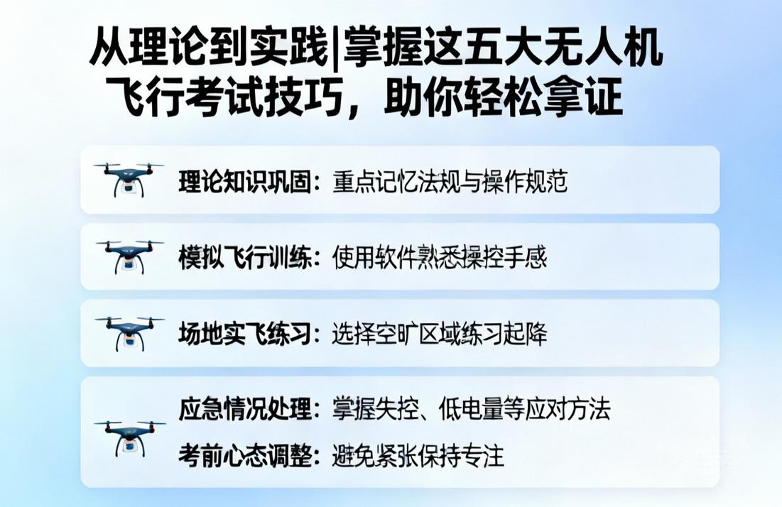 从理论到实践|掌握这五大无人机飞行考试技巧，助你轻松拿证