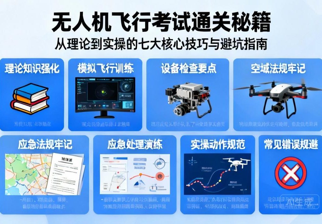 无人机飞行考试通关秘籍|从理论到实操的七大核心技巧与避坑指南