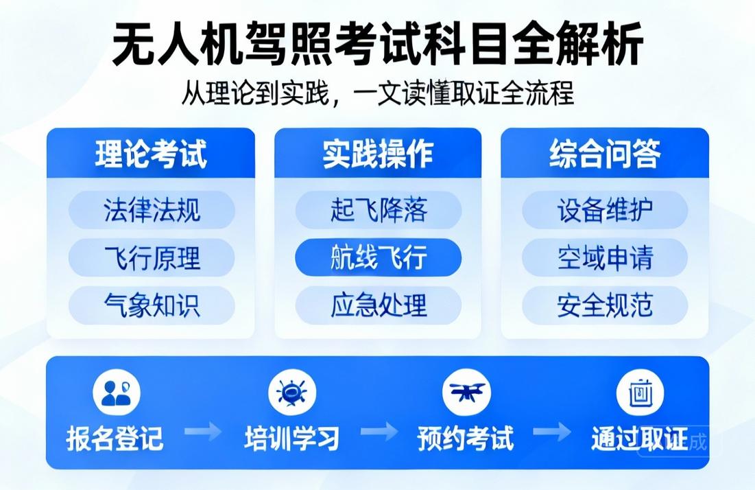 无人机驾照考试科目全解析|从理论到实践，一文读懂取证全流程