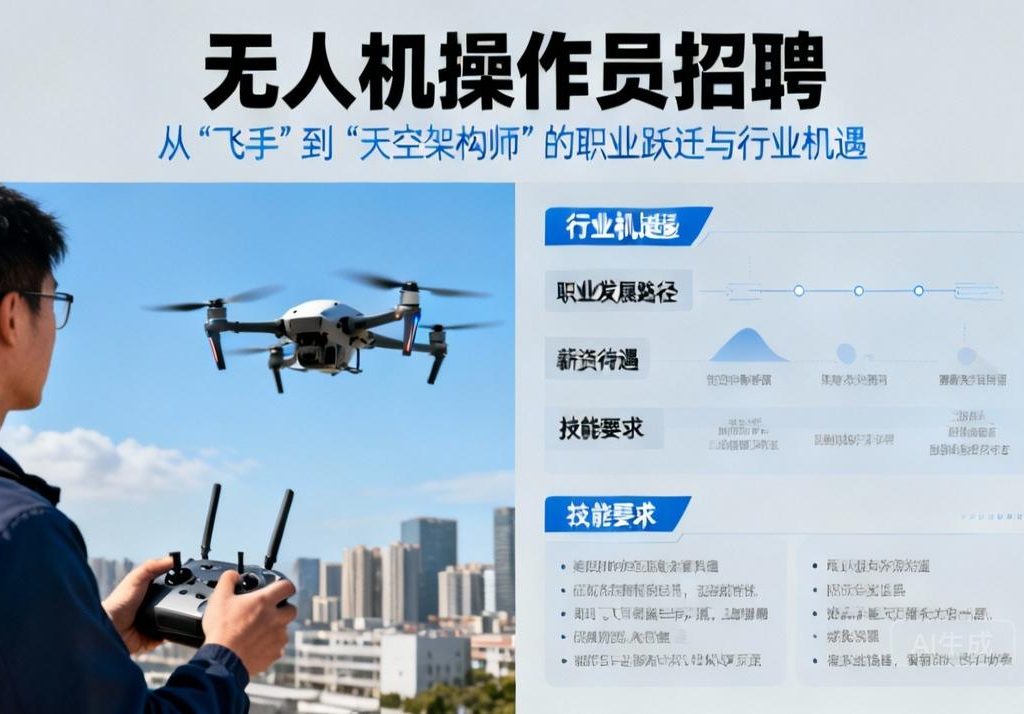 无人机操作员招聘|从“飞手”到“天空架构师”的职业跃迁与行业机遇