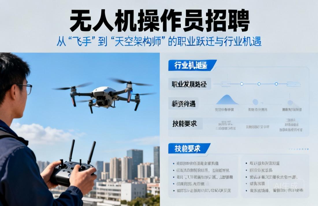 无人机操作员招聘|从“飞手”到“天空架构师”的职业跃迁与行业机遇