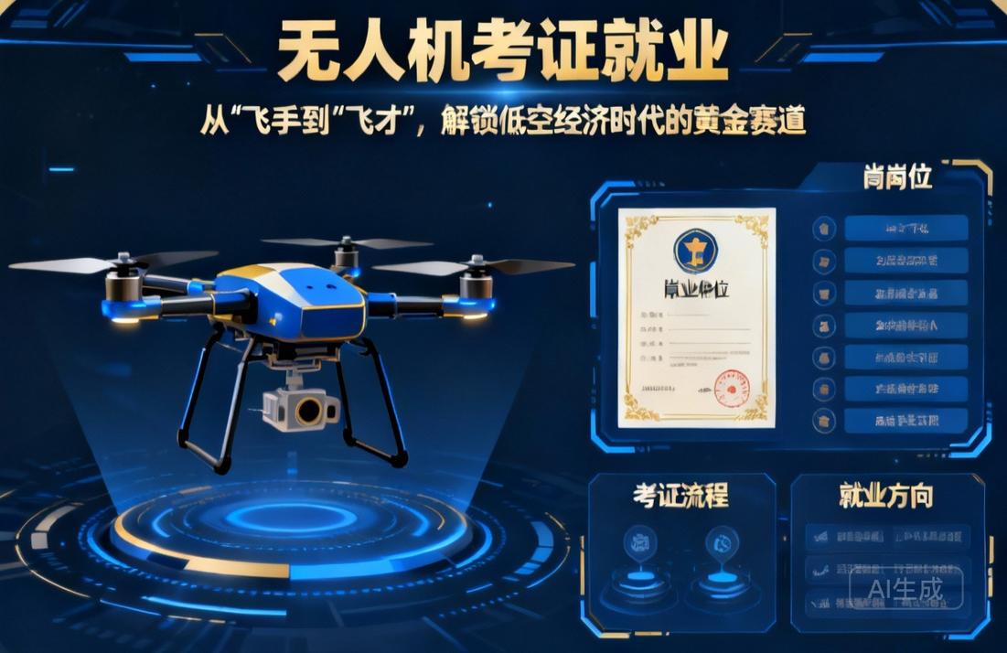 无人机考证就业|从“飞手”到“飞才”，解锁低空经济时代的黄金赛道