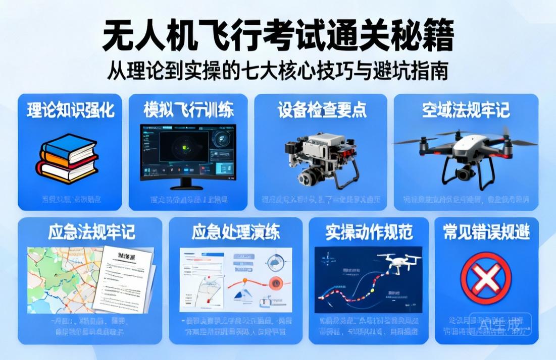 无人机飞行考试通关秘籍|从理论到实操的七大核心技巧与避坑指南