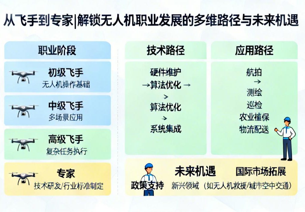 从飞手到专家|解锁无人机职业发展的多维路径与未来机遇