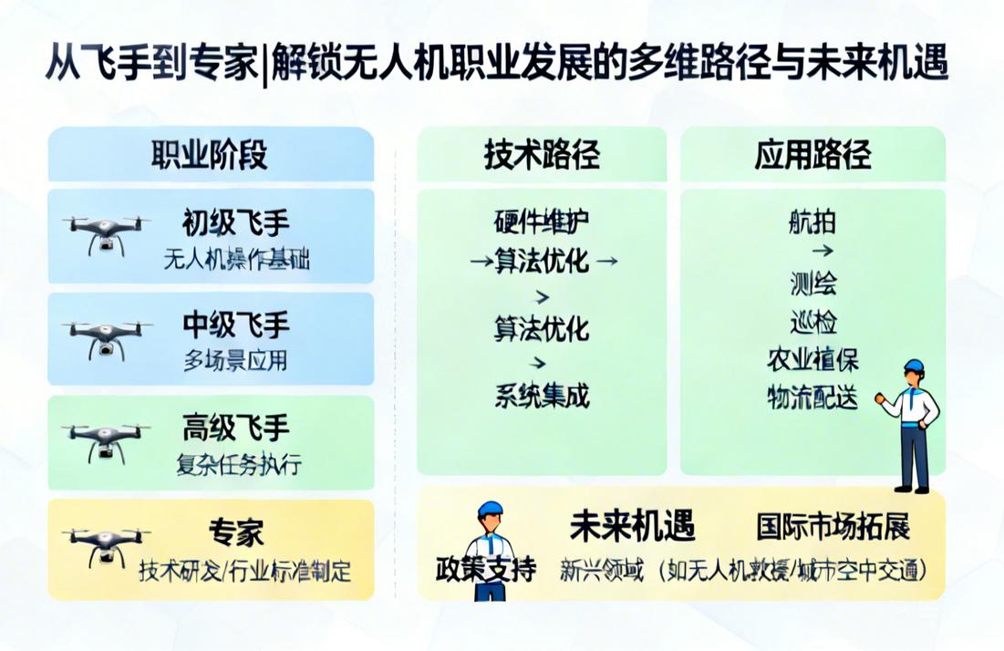 从飞手到专家|解锁无人机职业发展的多维路径与未来机遇