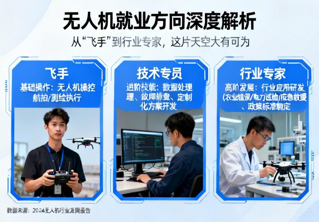 无人机就业方向深度解析|从“飞手”到行业专家，这片天空大有可为