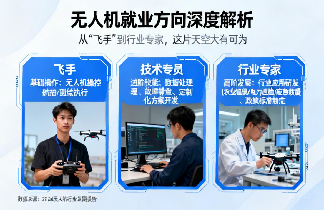 无人机就业方向深度解析|从“飞手”到行业专家，这片天空大有可为