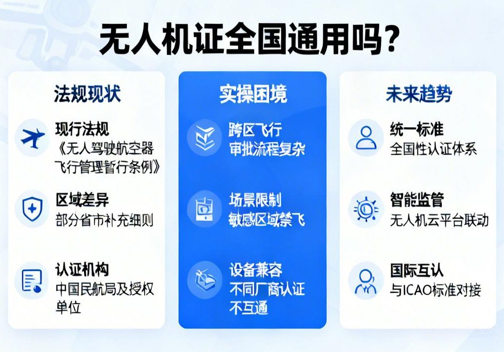 无人机证全国通用吗？深度解析法规现状、实操困境与未来趋势