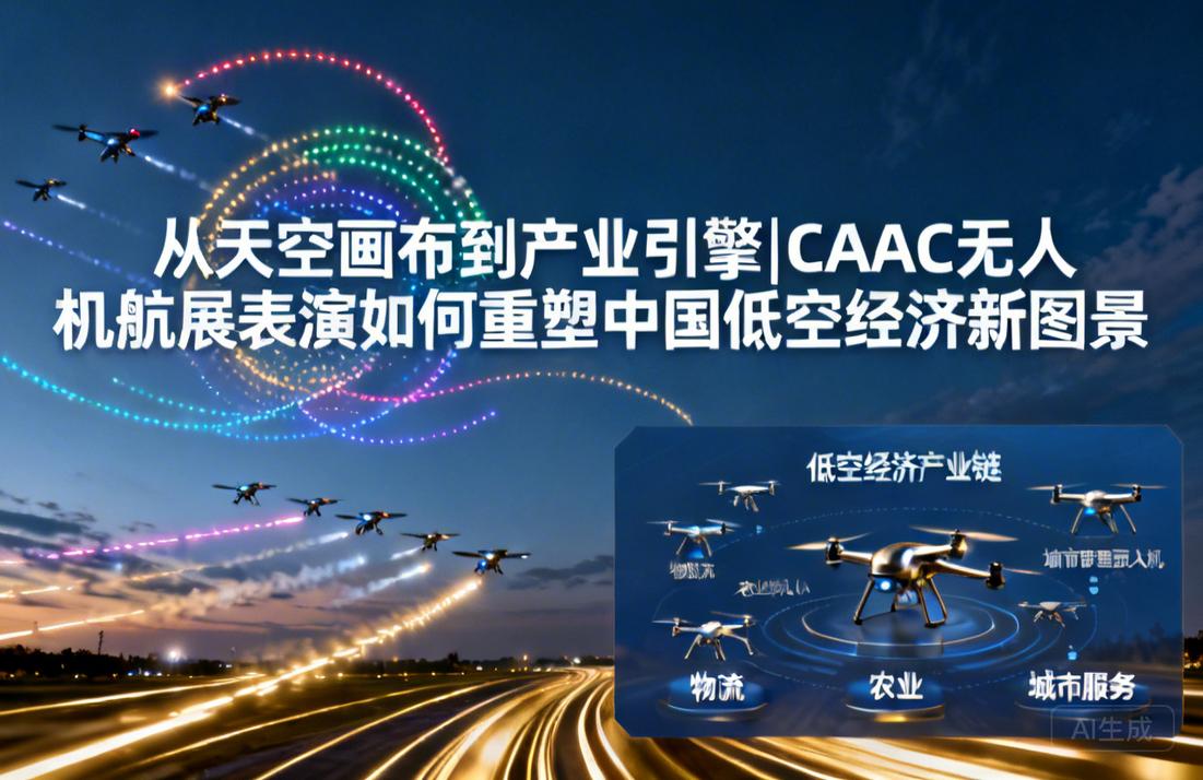 从天空画布到产业引擎|CAAC无人机航展表演如何重塑中国低空经济新图景