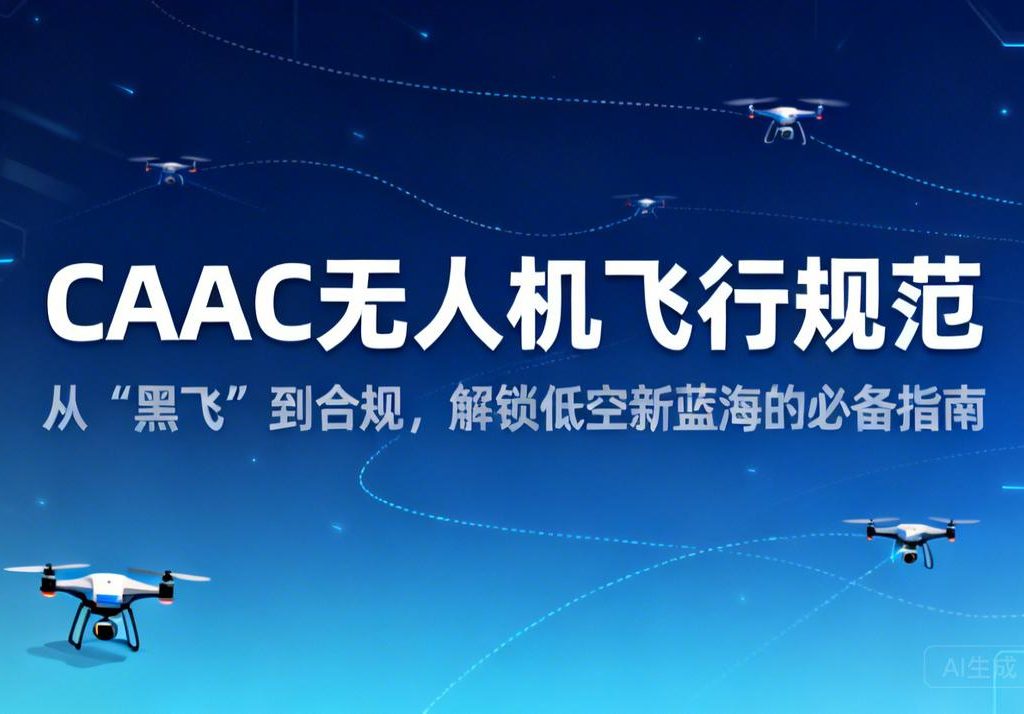 CAAC无人机飞行规范|从“黑飞”到合规，解锁低空新蓝海的必备指南
