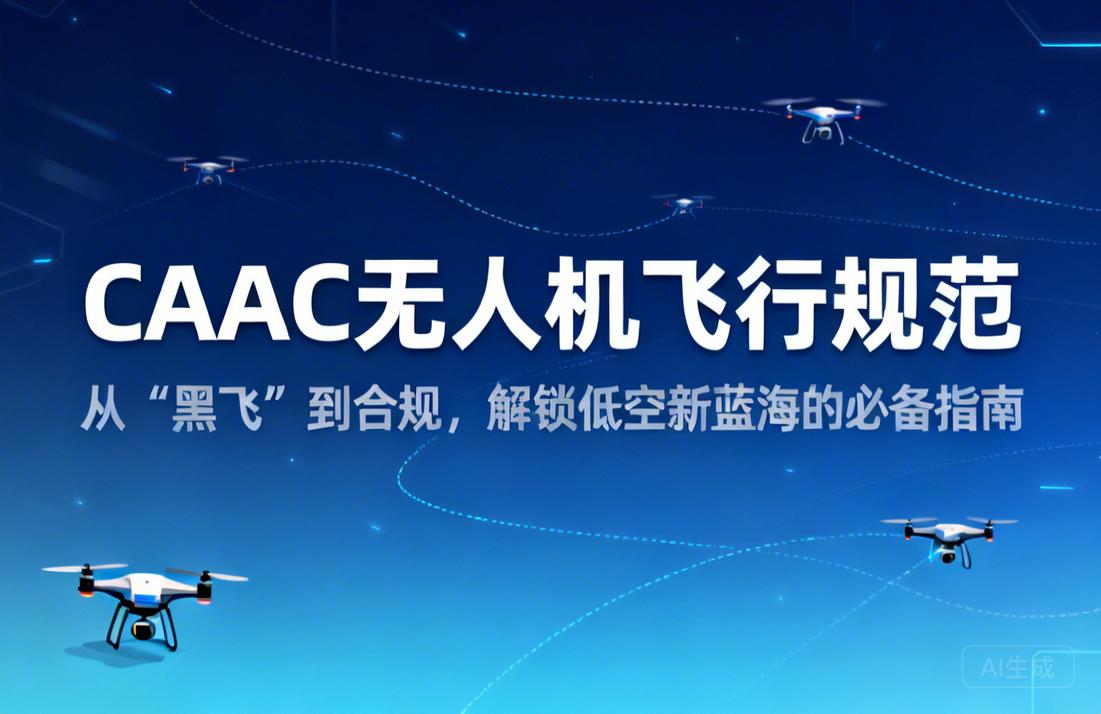 CAAC无人机飞行规范|从“黑飞”到合规，解锁低空新蓝海的必备指南